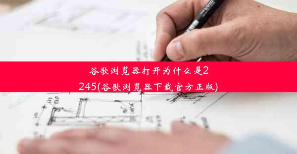 谷歌浏览器打开为什么是2245(谷歌浏览器下载官方正版)