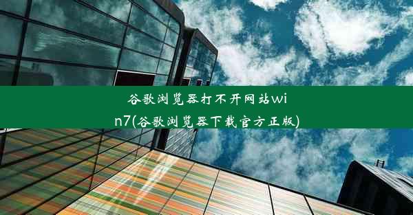 谷歌浏览器打不开网站win7(谷歌浏览器下载官方正版)