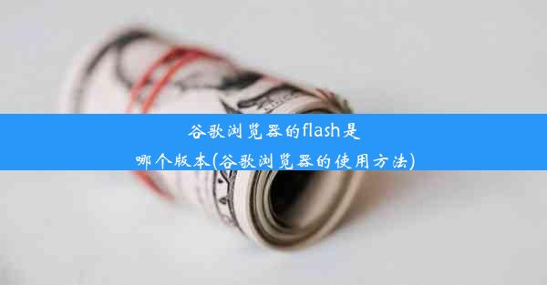 谷歌浏览器的flash是哪个版本(谷歌浏览器的使用方法)