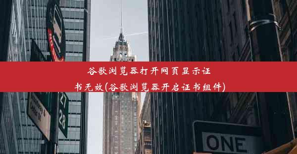 谷歌浏览器打开网页显示证书无效(谷歌浏览器开启证书组件)