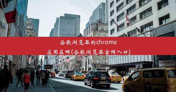 谷歌浏览器的chrome应用在哪(谷歌浏览器官网入口)