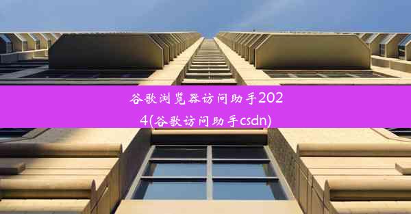 谷歌浏览器访问助手2024(谷歌访问助手csdn)