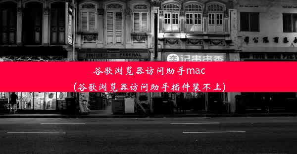 谷歌浏览器访问助手mac(谷歌浏览器访问助手插件装不上)