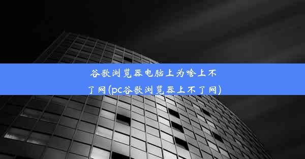 谷歌浏览器电脑上为啥上不了网(pc谷歌浏览器上不了网)