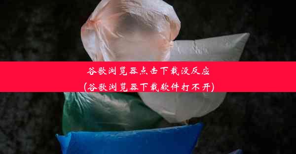 谷歌浏览器点击下载没反应(谷歌浏览器下载软件打不开)