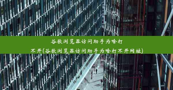 谷歌浏览器访问助手为啥打不开(谷歌浏览器访问助手为啥打不开网址)