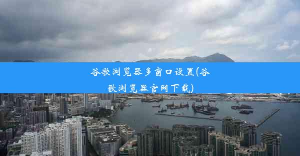 谷歌浏览器多窗口设置(谷歌浏览器官网下载)