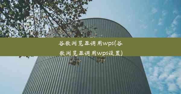 谷歌浏览器调用wps(谷歌浏览器调用wps设置)