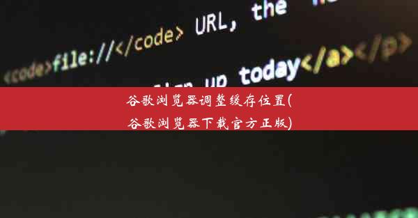 谷歌浏览器调整缓存位置(谷歌浏览器下载官方正版)