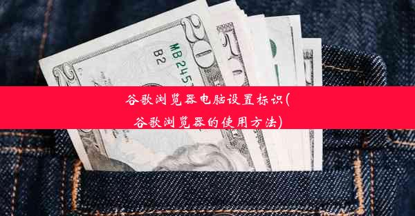 谷歌浏览器电脑设置标识(谷歌浏览器的使用方法)